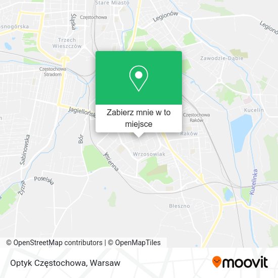 Mapa Optyk Częstochowa