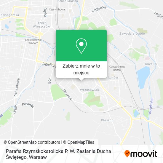 Mapa Parafia Rzymskokatolicka P. W. Zesłania Ducha Świętego