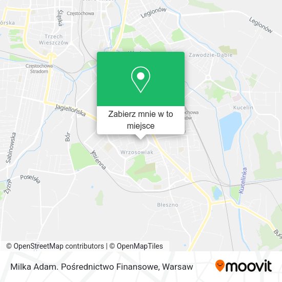 Mapa Milka Adam. Pośrednictwo Finansowe