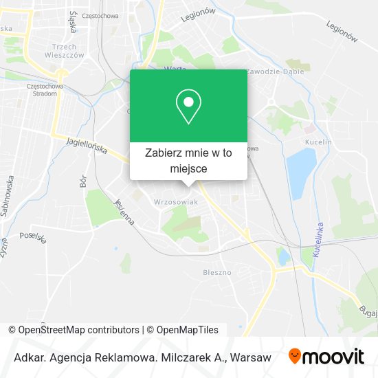 Mapa Adkar. Agencja Reklamowa. Milczarek A.