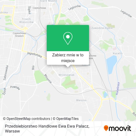 Mapa Przedsiebiorstwo Handlowe Ewa Ewa Palacz