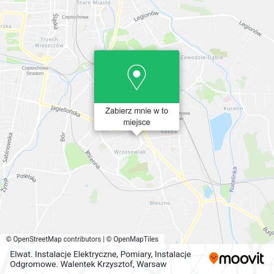 Mapa Elwat. Instalacje Elektryczne, Pomiary, Instalacje Odgromowe. Walentek Krzysztof