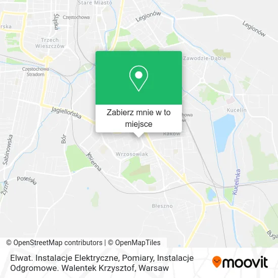 Mapa Elwat. Instalacje Elektryczne, Pomiary, Instalacje Odgromowe. Walentek Krzysztof