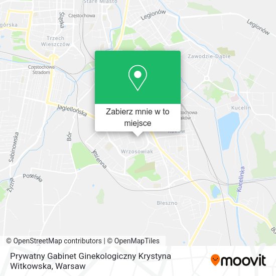 Mapa Prywatny Gabinet Ginekologiczny Krystyna Witkowska