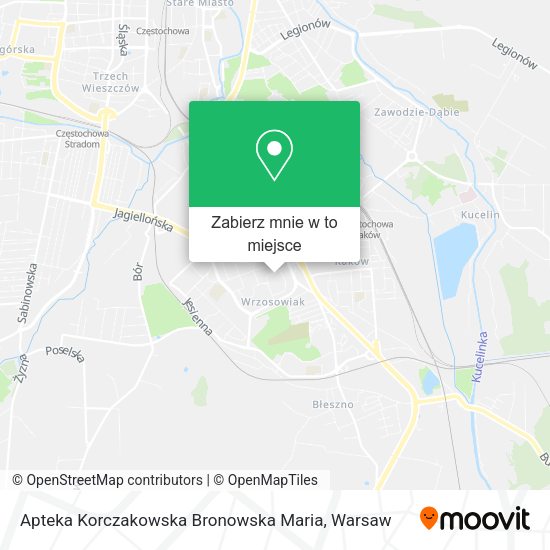 Mapa Apteka Korczakowska Bronowska Maria