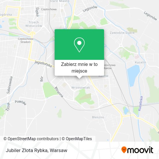 Mapa Jubiler Zlota Rybka