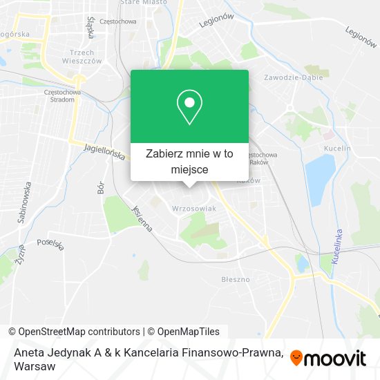 Mapa Aneta Jedynak A & k Kancelaria Finansowo-Prawna