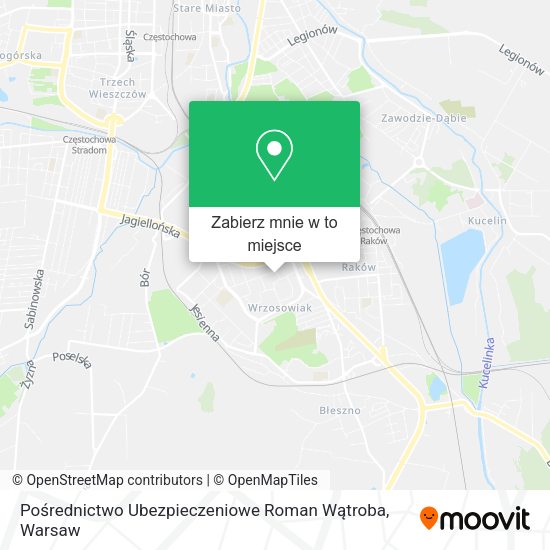 Mapa Pośrednictwo Ubezpieczeniowe Roman Wątroba