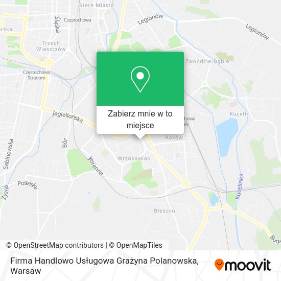 Mapa Firma Handlowo Usługowa Grażyna Polanowska