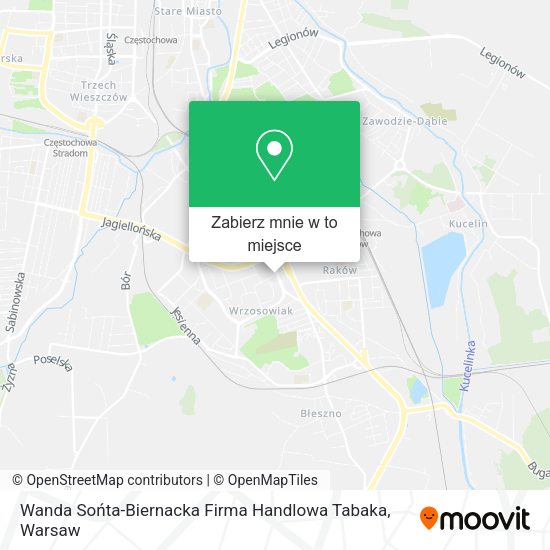 Mapa Wanda Sońta-Biernacka Firma Handlowa Tabaka