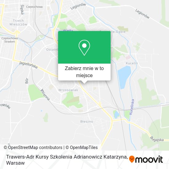 Mapa Trawers-Adr Kursy Szkolenia Adrianowicz Katarzyna