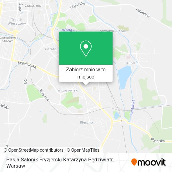 Mapa Pasja Salonik Fryzjerski Katarzyna Pędziwiatr