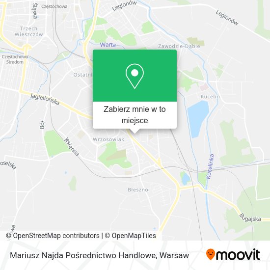 Mapa Mariusz Najda Pośrednictwo Handlowe