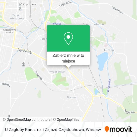 Mapa U Zagłoby Karczma i Zajazd Częstochowa