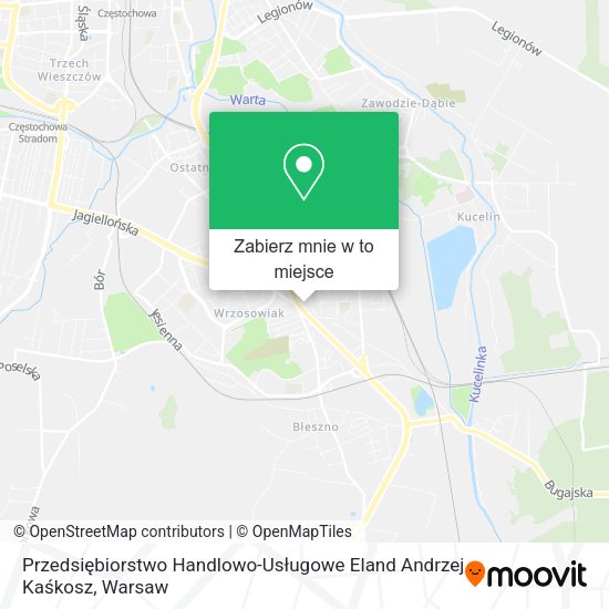Mapa Przedsiębiorstwo Handlowo-Usługowe Eland Andrzej Kaśkosz