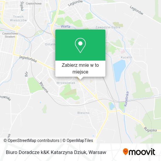 Mapa Biuro Doradcze k&K Katarzyna Dziuk