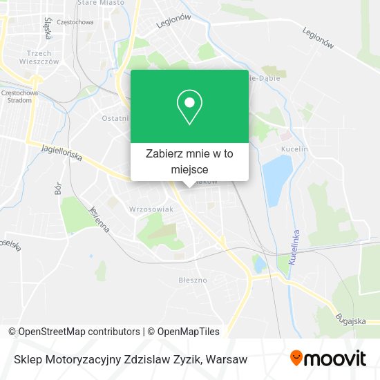 Mapa Sklep Motoryzacyjny Zdzislaw Zyzik