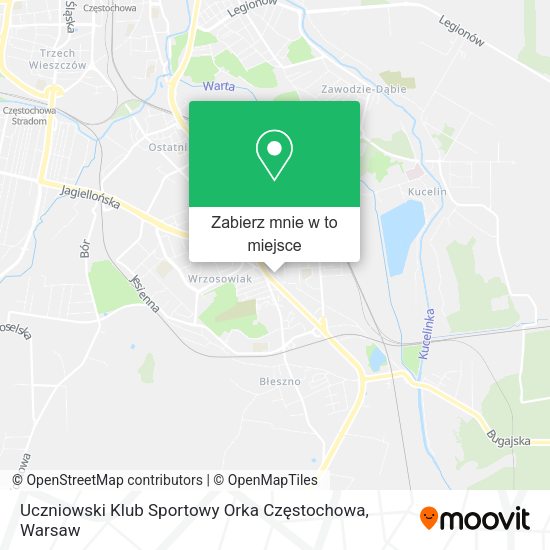 Mapa Uczniowski Klub Sportowy Orka Częstochowa