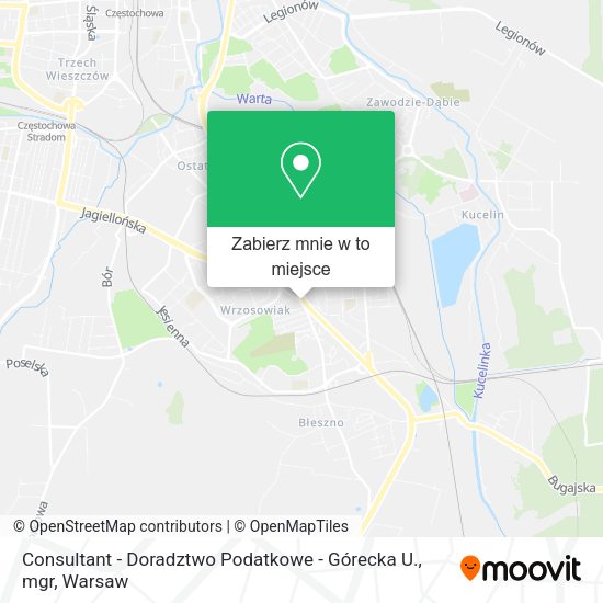 Mapa Consultant - Doradztwo Podatkowe - Górecka U., mgr