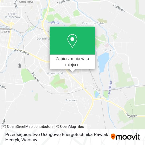 Mapa Przedsiębiorstwo Usługowe Energotechnika Pawlak Henryk