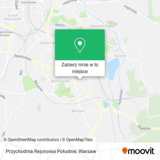 Mapa Przychodnia Rejonowa Południe