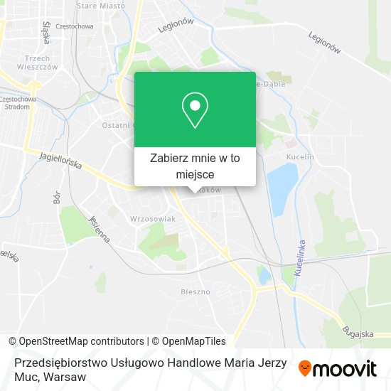 Mapa Przedsiębiorstwo Usługowo Handlowe Maria Jerzy Muc