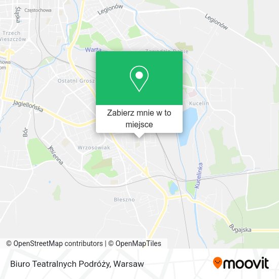 Mapa Biuro Teatralnych Podróży