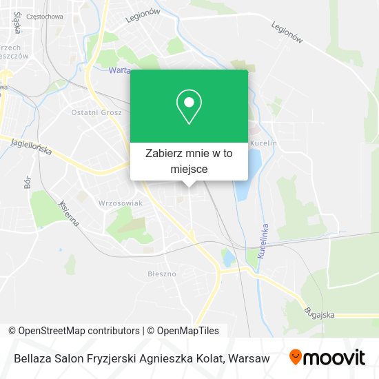 Mapa Bellaza Salon Fryzjerski Agnieszka Kolat