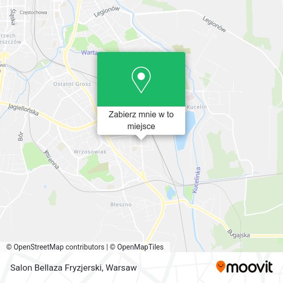 Mapa Salon Bellaza Fryzjerski