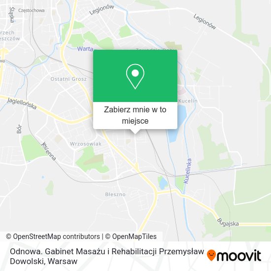 Mapa Odnowa. Gabinet Masażu i Rehabilitacji Przemysław Dowolski