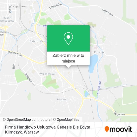 Mapa Firma Handlowo Usługowa Genesis Bis Edyta Klimczyk