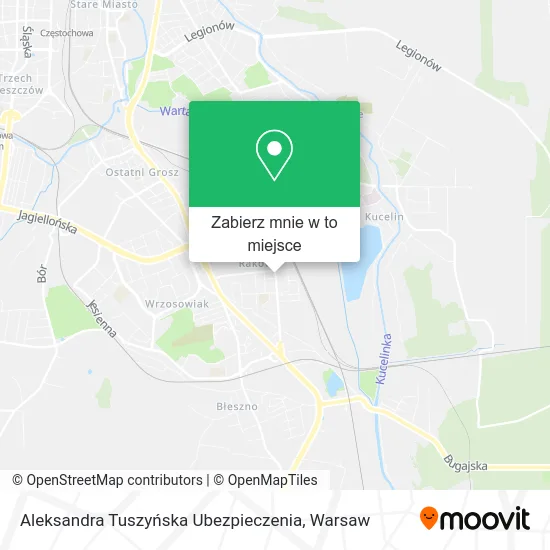 Mapa Aleksandra Tuszyńska Ubezpieczenia