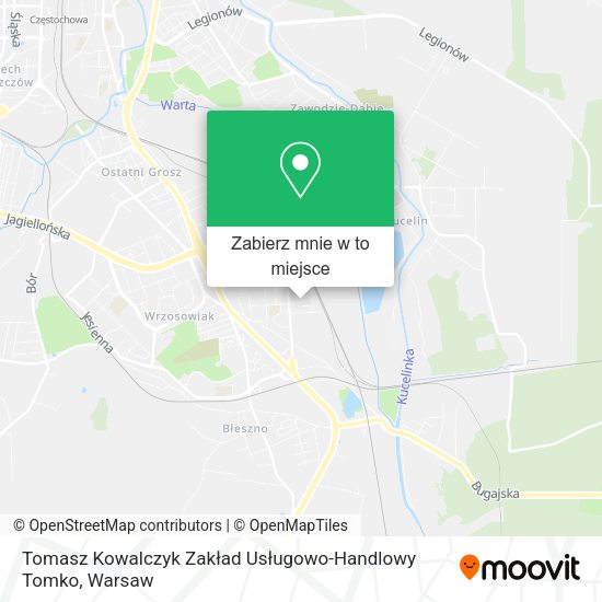 Mapa Tomasz Kowalczyk Zakład Usługowo-Handlowy Tomko