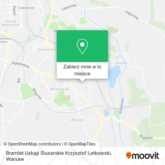 Mapa Bramlet Usługi Ślusarskie Krzysztof Letkowski