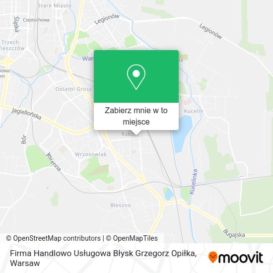 Mapa Firma Handlowo Usługowa Błysk Grzegorz Opiłka