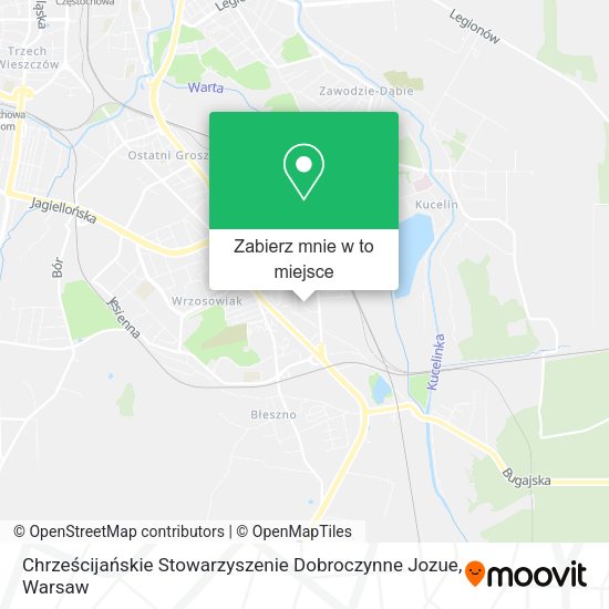 Mapa Chrześcijańskie Stowarzyszenie Dobroczynne Jozue