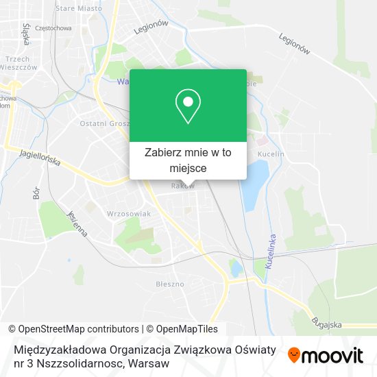 Mapa Międzyzakładowa Organizacja Związkowa Oświaty nr 3 Nszzsolidarnosc