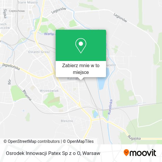 Mapa Osrodek Innowacji Patex Sp z o O