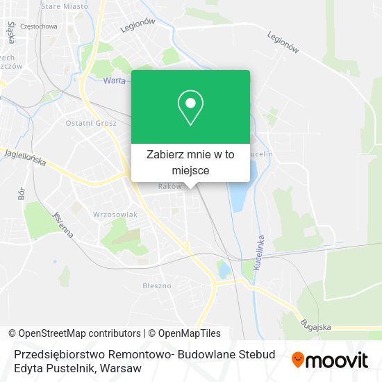 Mapa Przedsiębiorstwo Remontowo- Budowlane Stebud Edyta Pustelnik