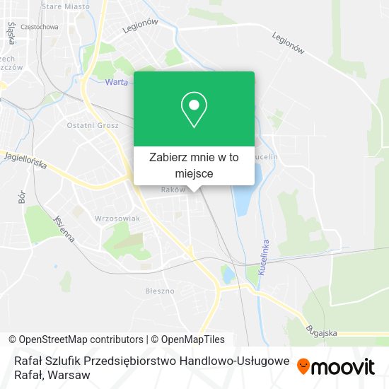 Mapa Rafał Szlufik Przedsiębiorstwo Handlowo-Usługowe Rafał