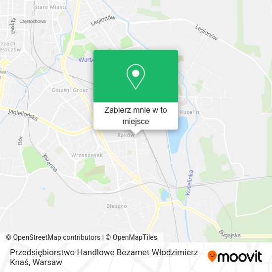 Mapa Przedsiębiorstwo Handlowe Bezamet Włodzimierz Knaś