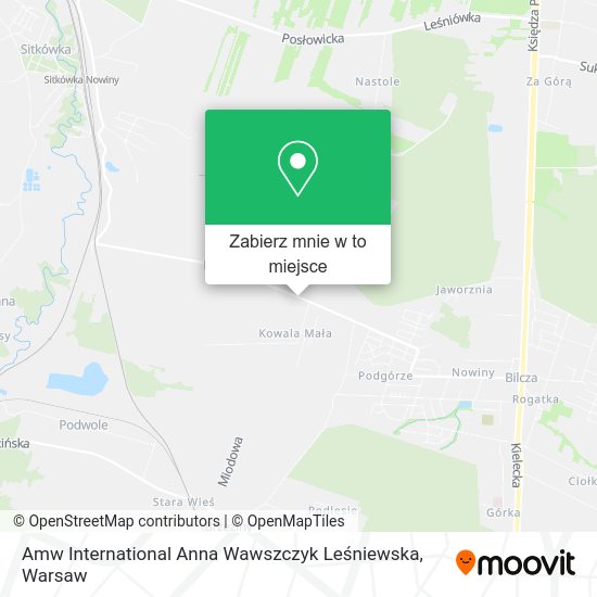 Mapa Amw International Anna Wawszczyk Leśniewska