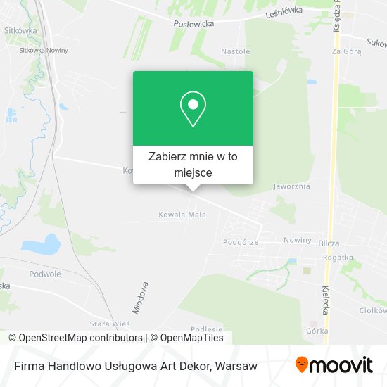 Mapa Firma Handlowo Usługowa Art Dekor