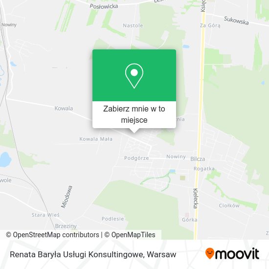 Mapa Renata Baryła Usługi Konsultingowe