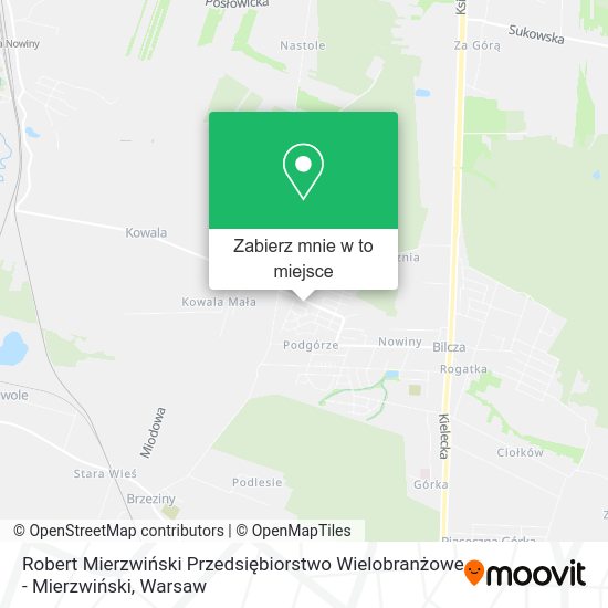 Mapa Robert Mierzwiński Przedsiębiorstwo Wielobranżowe - Mierzwiński