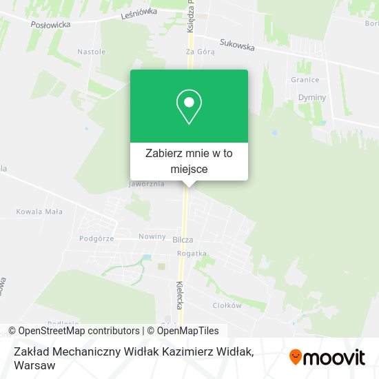 Mapa Zakład Mechaniczny Widłak Kazimierz Widłak