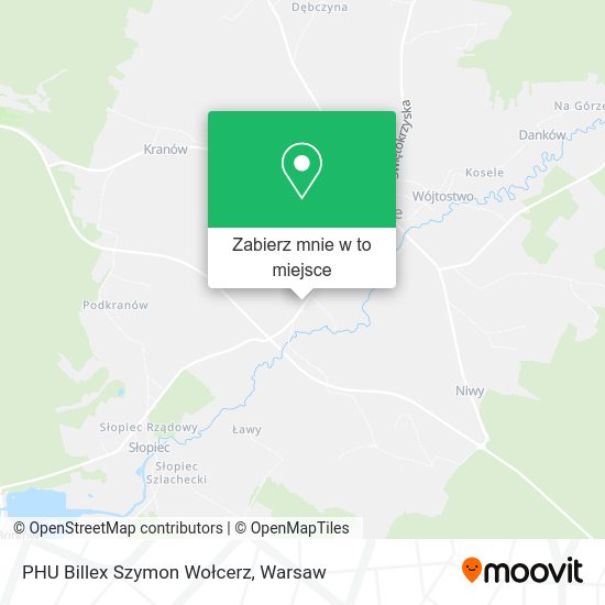 Mapa PHU Billex Szymon Wołcerz