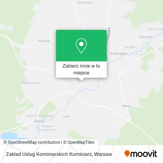 Mapa Zaklad Uslug Kominiarskich Kominiarz