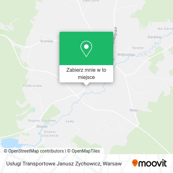 Mapa Usługi Transportowe Janusz Zychowicz