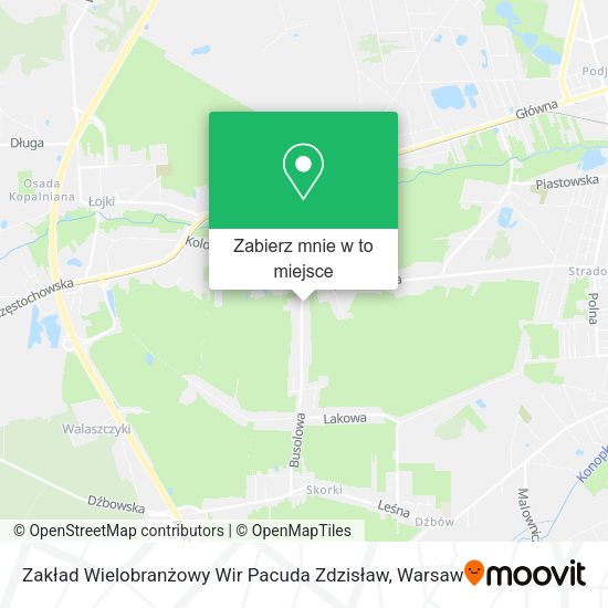 Mapa Zakład Wielobranżowy Wir Pacuda Zdzisław